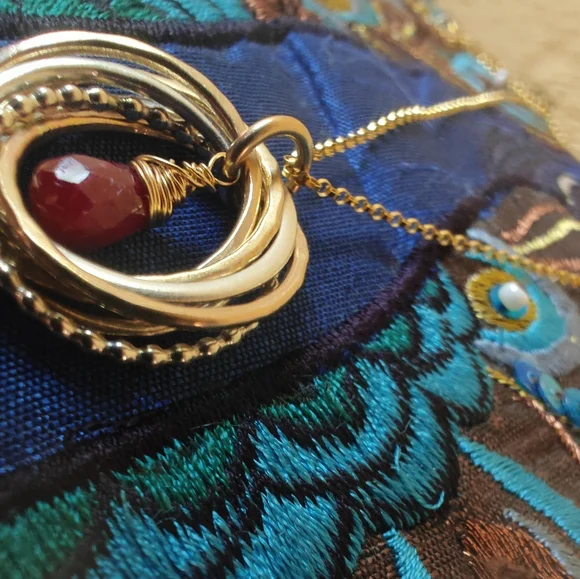 Gorgeous necklace 925 and 14 k. High quality piece. - Picture 6 of 10